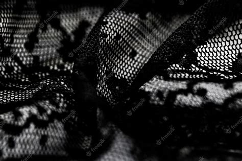 Premium Photo | Black lace texture fabric and textile background