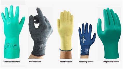 5 types of gloves for industrial and commercial use | Chemical ...