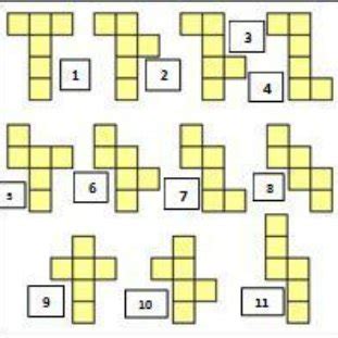 The eleven cube nets | Download Scientific Diagram