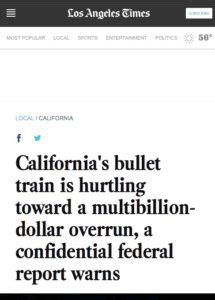 Confidential Report Says First Construction Segment of California High-Speed Rail May Cost 50% ...