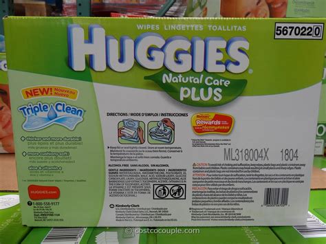 Huggies Natural Care Plus Baby Wipes