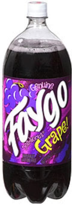 Faygo Artificially Flavored Grape Soda Grape - 3 l, Nutrition ...