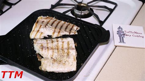 How to Cook Fish Fillets on the Stovetop Cast Iron Grill~Best Grilled ...