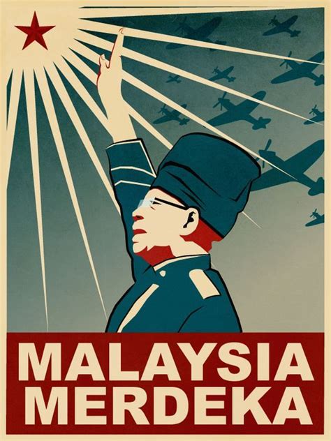 Merdeka Poster - Independence of Malaya | Independence day poster, Malaysia, History of malaysia