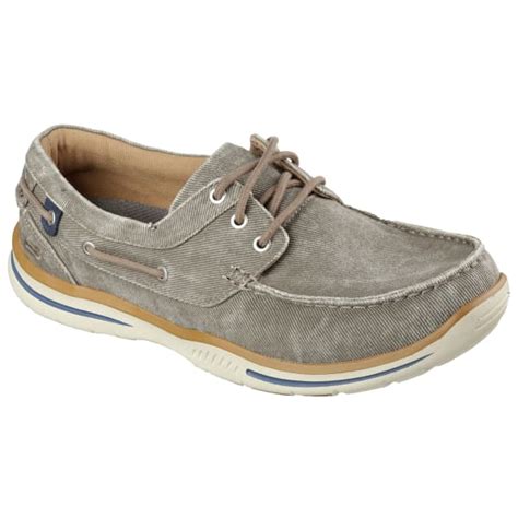 SKECHERS Men's Relaxed Fit: Elected - Horizon Casual Shoes, Tan - Bob’s ...