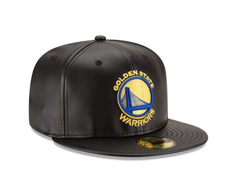 New Era Golden State Warriors Leather 59FIFTY Fitted Hat