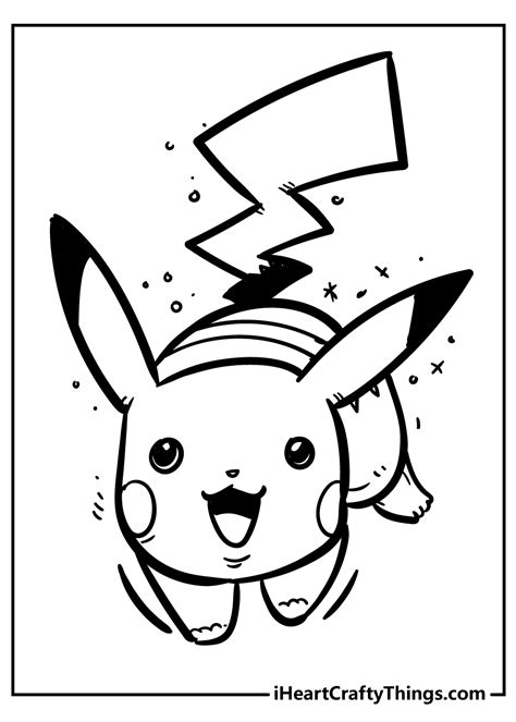 Cute Pikachu Coloring Pages Printable