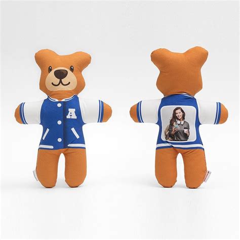 Personalized Teddy Bear with Picture. Custom Teddy Bear.