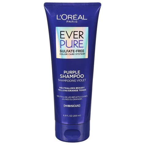 L'Oreal Paris EverPure Sulfate Free Purple Shampoo for Colored Hair ...