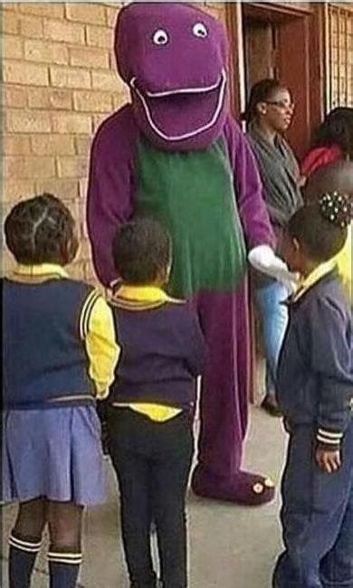 This barney the dinosaur costume : r/RIPcreepy