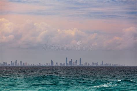 Gold Coast City Skyscrapers Skyline. Stock Image - Image of cityscape ...