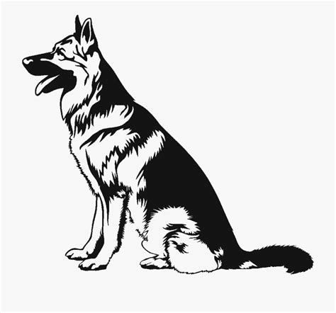 German Shepherd Silhouette Vector at Vectorified.com | Collection of German Shepherd Silhouette ...