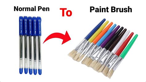 How to make paint brush at home/DIY homemade paint brush/painting ...