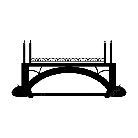 Bridge Construction Silhouette Vector, Bridge, Bridge Design, Bridge Vector PNG and Vector with ...