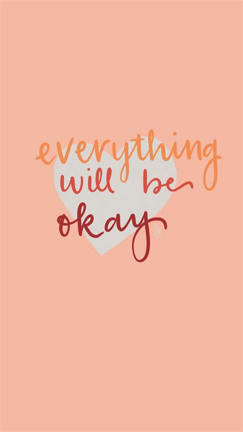 Everything will be okay wallpaper ☀️ in 2020 | Its okay quotes, Its ...