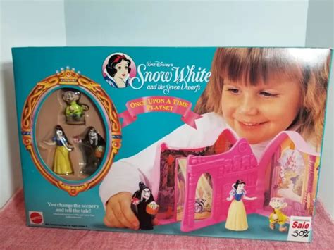 VINTAGE DISNEY'S SNOW White 7 Dwarfs Once Upon A Time Playset New Old Stock $59.95 - PicClick