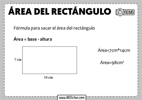 Area del rectangulo formula - ABC Fichas