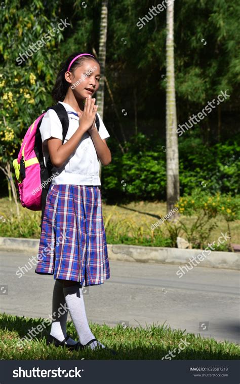 Catholic Girl Student Praying Wearing School Stock Photo 1628587219 | Shutterstock