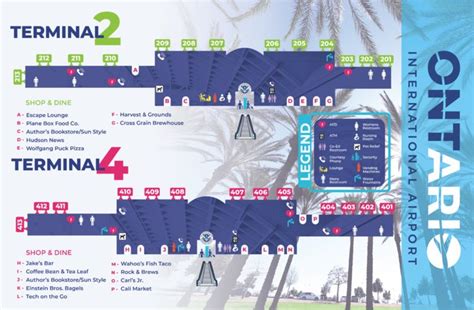 Ontario International Airport Terminal Maps