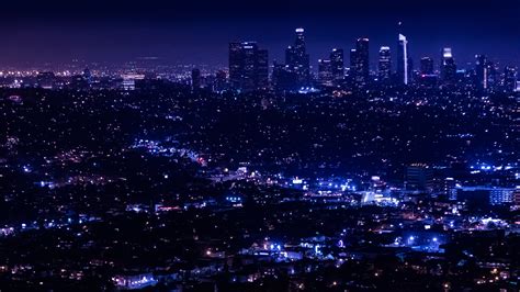 Download wallpaper 3840x2160 night city, city lights, overview, aerial ...