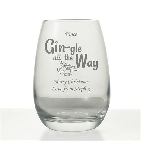 Personalised Gingle All The Way Grand Highball