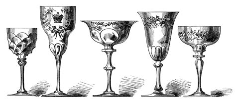History of Czech Glass | Vintage wine glass, Clip art vintage, Vintage wine glasses