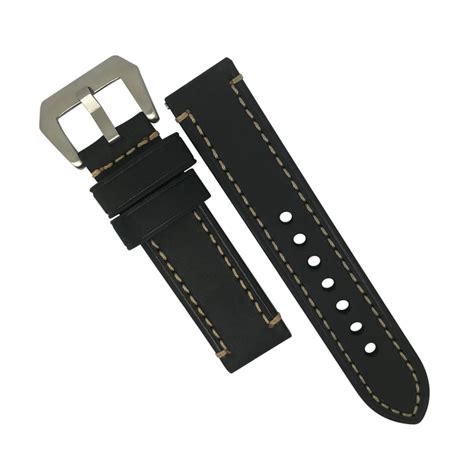 M1 Vintage Leather Watch Strap in Black (20mm) | Nomad Watch Works SG