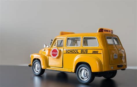 Yellow School Bus Toy Model Stock Photo - Image of school, stop: 87290424