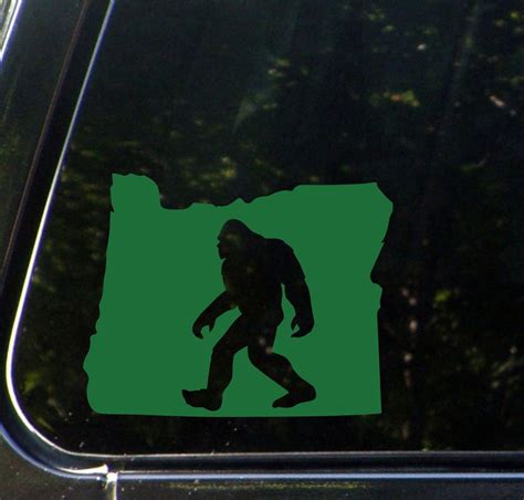 CAR - Sasquatch Oregon - Car Vinyl Decal - YYDC (5"w x 4"h) (BLACK or WHITE) (With images) | Car ...