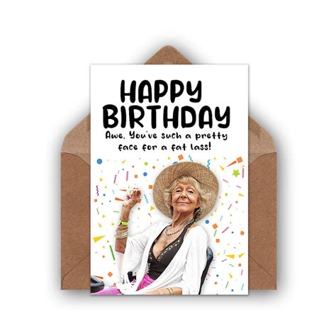 Benidorm Birthday Card Madge Birthday Card Funny Birthday - Etsy