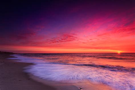 Orleans Massachusetts - Eye-opening Ocean sunrise Today from Nauset beach | BLOG