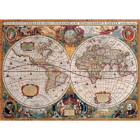 Antique World Map 1000 Piece Jigsaw Puzzle | Spilsbury