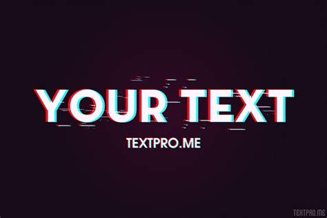 Create Glitch Text Effect Style Tik Tok