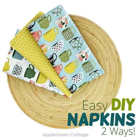 Diy Cloth Napkins - 2 Easy Ways To Sew Them Quickly!