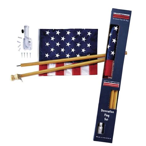 Valley Forge Flag 2-1/2 ft. x 4 ft. Nylon U.S. Flag Kit-DFS1USA-1 - The Home Depot