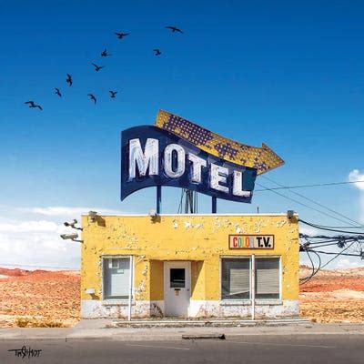 Main Street Motel Canvas Art Print by Tim Schmidt | iCanvas