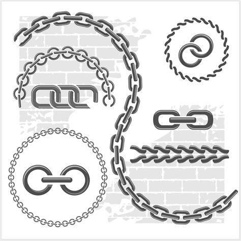 Metal chains vector design 03 free download