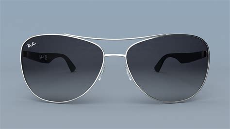 Sunglasses Ray Ban Grey Large Gradient 3D model | CGTrader