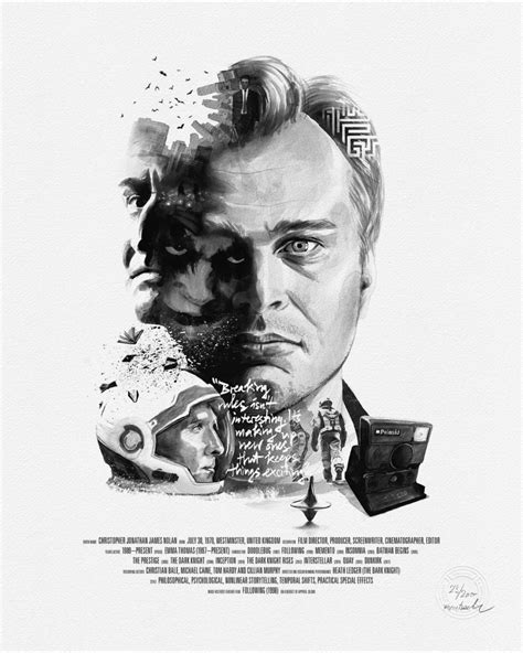 Christopher Nolan - Movie Director Portrait | Movie director, Movie art ...