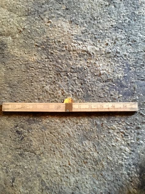 Vintage 1966 rabone boxwood 24 inch folding ruler . | Collectors Weekly