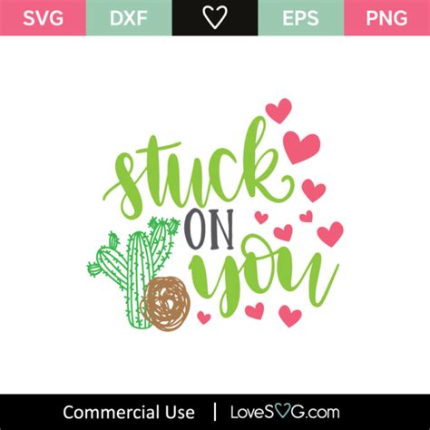 Stuck On You SVG Cut File - Lovesvg.com