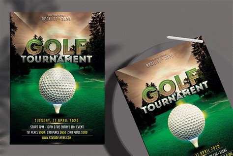 Free Golf Tournament Flyer Template in PSD - PSDFlyer