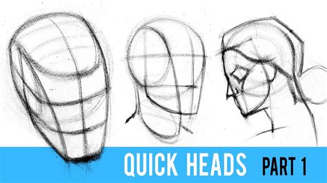 Quickly Draw Heads with the Loomis Method - Part 1 - YoutuBeRandom