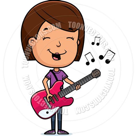 Girl Playing Guitar Clipart | Free download on ClipArtMag