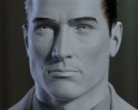 ArtStation - Bruce Wayne/Batman head concept, Sergey Konovalov 3d Face, Bruce Willis, Batman ...