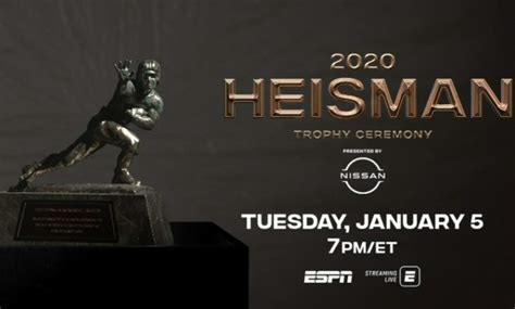 ESPN Will Present the 86th Heisman Trophy Ceremony, Tuesday at 7 p.m ...