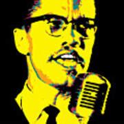 Malcolm X. Malcolm Little. el-Hajj Malik el-Shabazz v.4 Digital Art by Taurungka Graphic Design