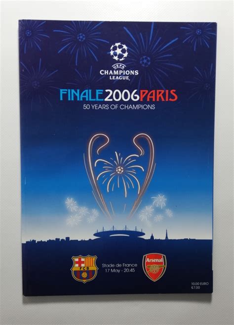 2006 Champions League Final Barcelona vs Arsenal with Supplement and Press Pack football ...