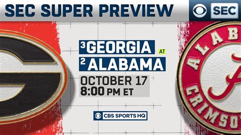 #3 Georgia vs #2 Alabama: Super Preview | CBS Sports HQ - YouTube