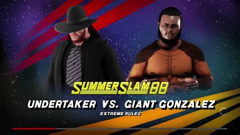 Undertaker vs Giant Gonzalez Summerslam 93 WWE 2K18 - YouTube